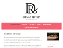 Tablet Screenshot of darwinsreptiles.com